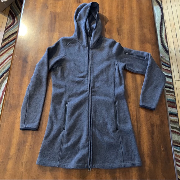 llbean sweater fleece coat